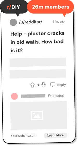 screenshot of diy sub-reddit conversation
